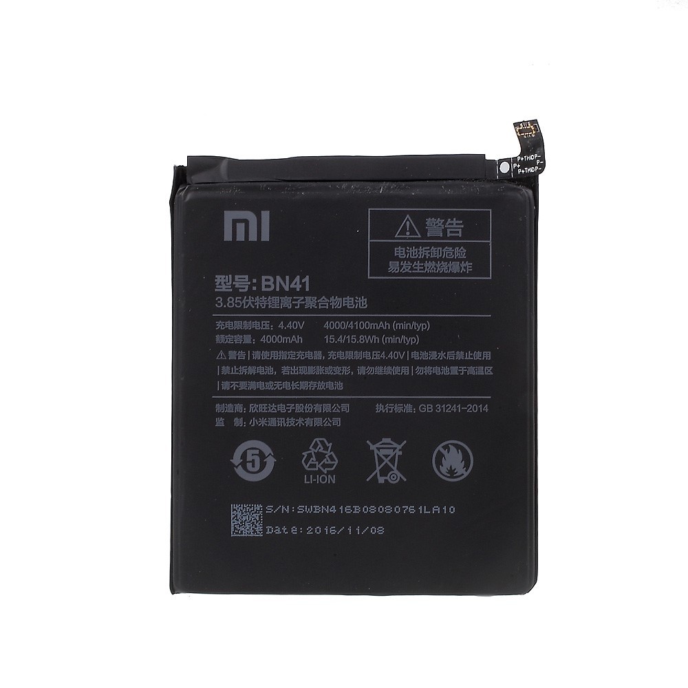 Baterija za Xiaomi Redmi Note 4 / Note 4x - 4000 mAh - 100% Originalna