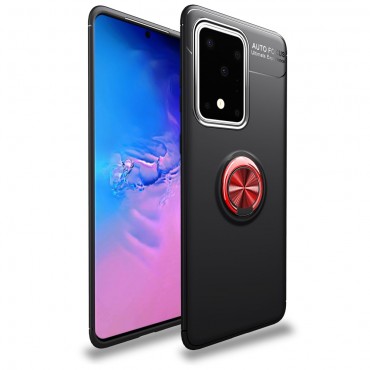 TPU gel ovitek "Multi Ring" za Samsung Galaxy S20 Ultra - črno-rdeč