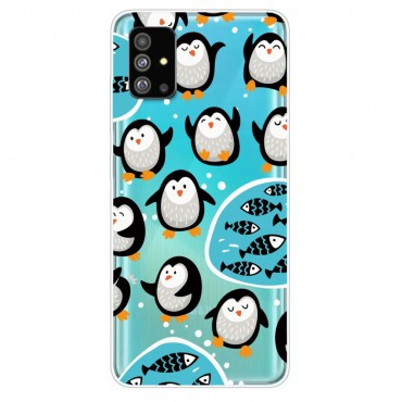 TPU gel ovitek "Penguins" za Samsung Galaxy S20