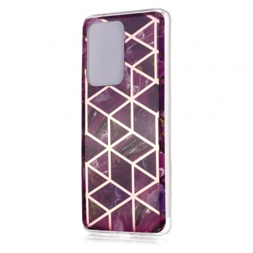 TPU gel ovitek "Metal Marble" za Samsung Galaxy S20 Ultra - roza