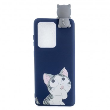TPU gel ovitek "3D Cute Cat" za Huawei P40