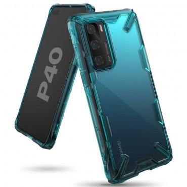 Ovitek Ringke "Fusion X" za Huawei P40 - turquoise green