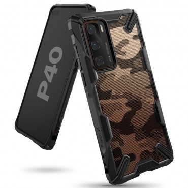 Ovitek Ringke "Fusion X Design" za Huawei P40 - camo black