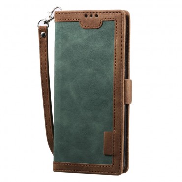 Eleganten etui "Vintage Splice" za Samsung Galaxy S20 - zelen