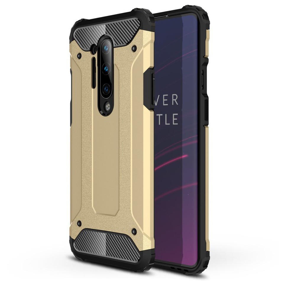 Robusten ovitek "Rock" za OnePlus 8 Pro - zlate barve