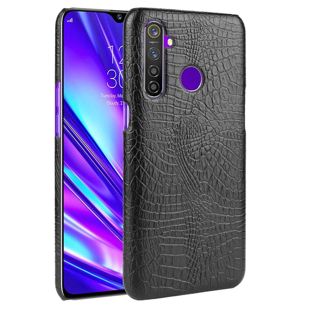 Ovitek "Croc" za Realme 5 Pro - črn