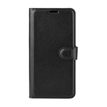 Etui "Litchi" za iPhone 12 Mini - črn