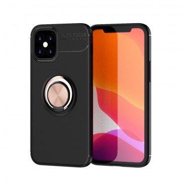 TPU gel ovitek "Multi Ring" za iPhone 12 Mini - črno-roza