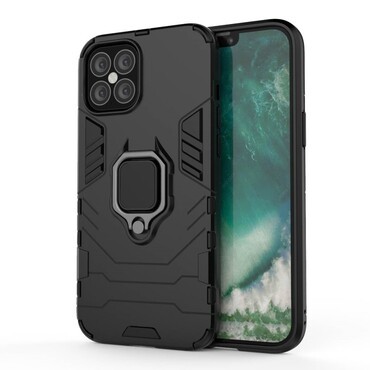 Robusten ovitek "Impact X Ring" za iPhone 12 Pro Max - črn