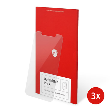 3-Pack premium zaščitnih stekel Optishield Pro za iPhone 12 / 12 Pro