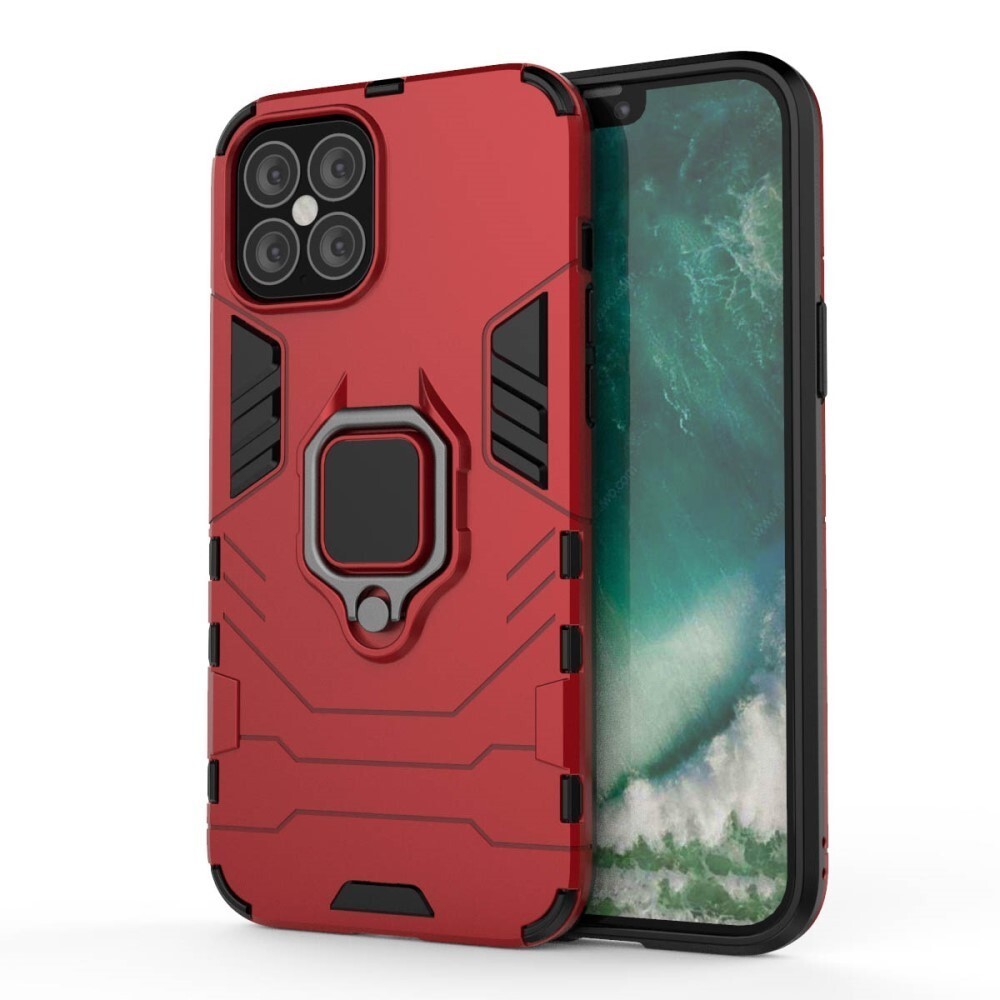 Robusten ovitek "Impact X Ring" za iPhone 12 Pro Max - rdeč