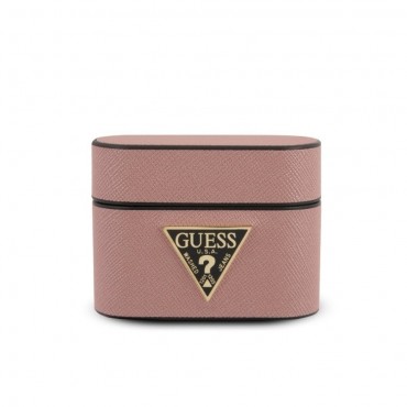 Silikonski etui Guess "Triangle" za Apple AirPods Pro - roza
