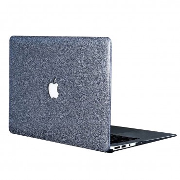 Etui za MacBook Pro 15“ 3rd Gen (A1398) Glitter Leather - srebrn