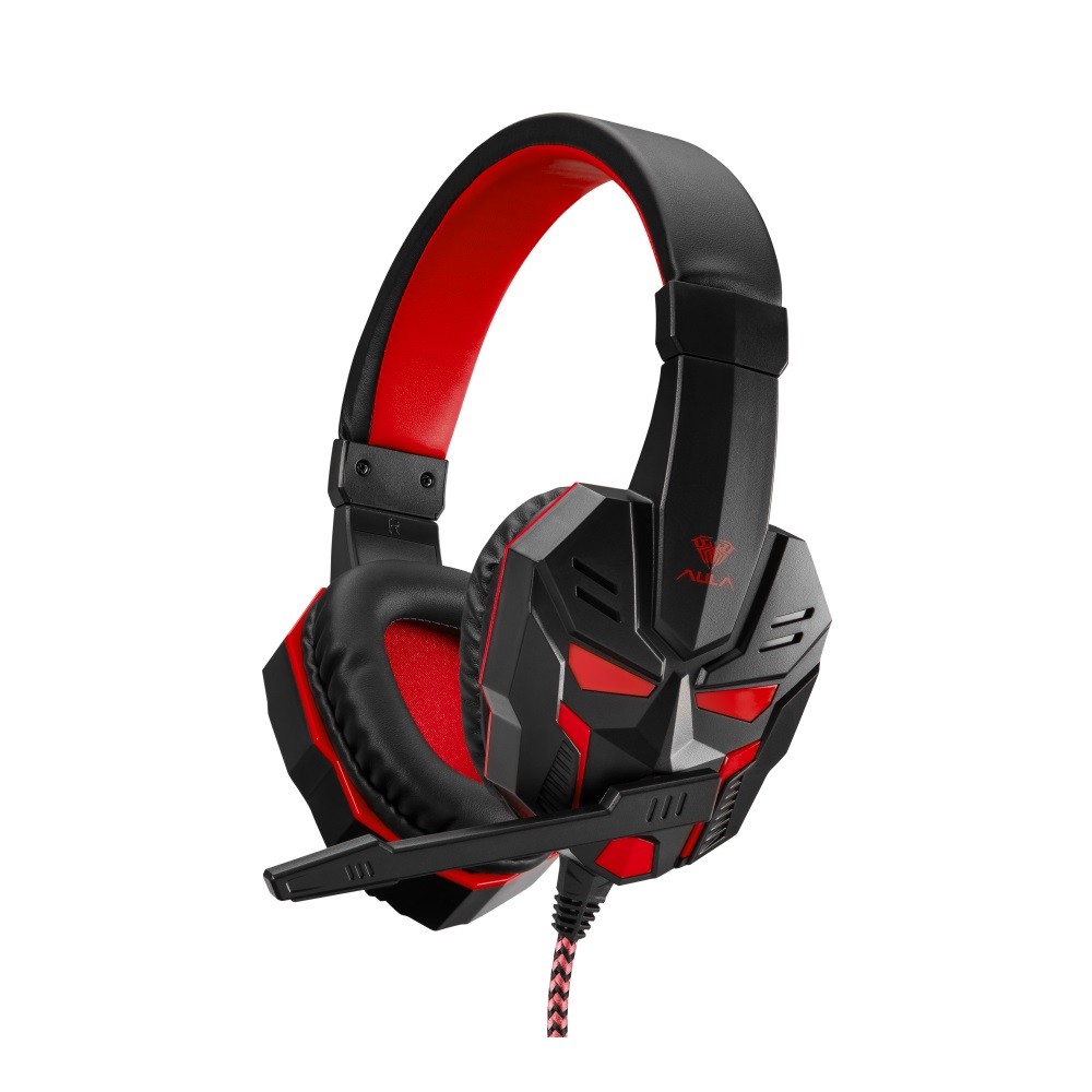 Bluetooth Gaming Over-Ear slušalke "Prime" - rdeče