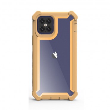 Hibridni ovitek "Sturdy" za iPhone 12 Pro Max - rumen Hibridni ovitek "Sturdy" za iPhone 12 Pro Max - rumen