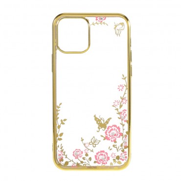 TPU gel ovitek "Rhinestone Butterfly" za iPhone 12 Pro Max - zlate barve TPU gel ovitek "Rhinestone Butterfly" za iPhone 12 Pro Max - zlate barve