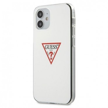 Originalen trden TPU ovitek Guess "Triangle Collection" za iPhone 12 Mini - bel