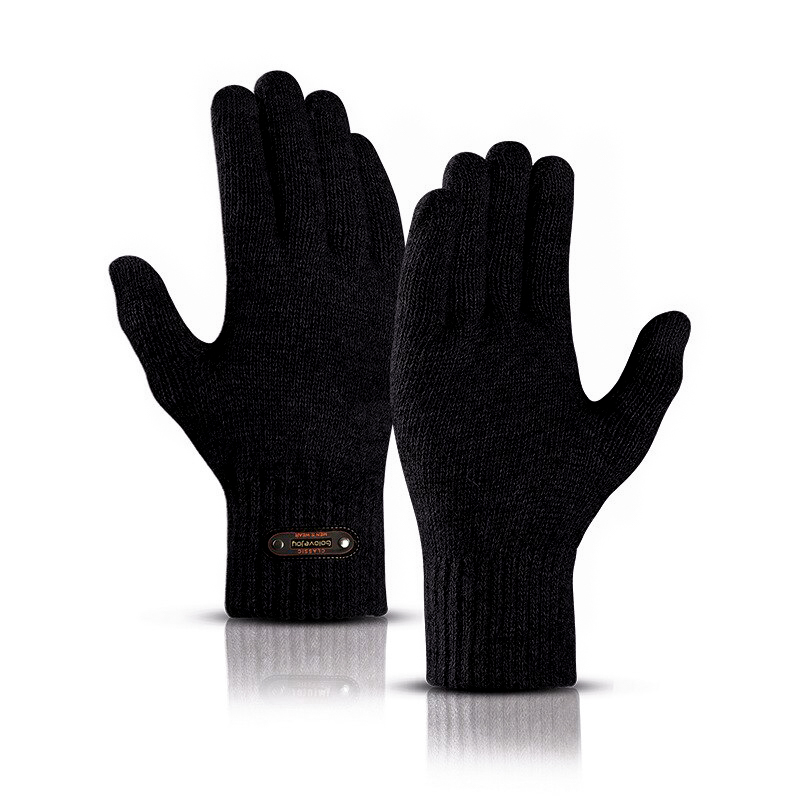 Zimske športne Touchscreen rokavice "Frosty" - črne