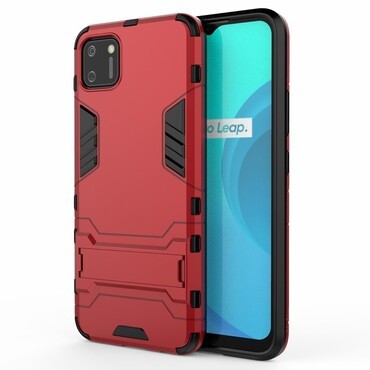 Robusten ovitek "Impact X" za Realme C11 - rdeč