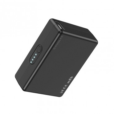 Power bank KL "Mini" primeren za vsak žep - 5000 mAh - črn