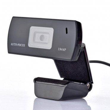 Spletna kamera z mikrofonom "Streamline" - črna