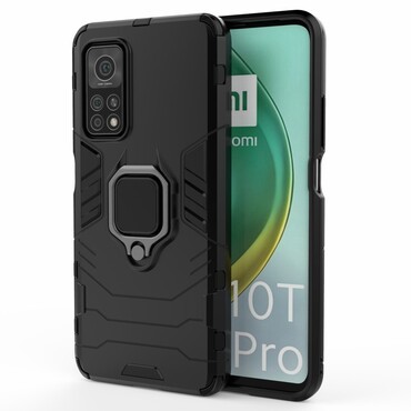 Robusten ovitek "Impact X Ring" za Xiaomi Mi 10T / Mi 10T Pro - črn