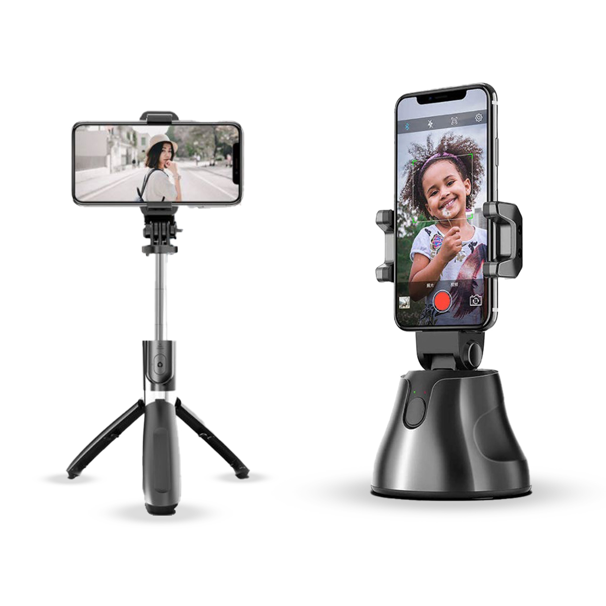 "Capture PRO" paket z držalom za telefon s samodejnim sledenjem in selfie stick trinožnim stojalom