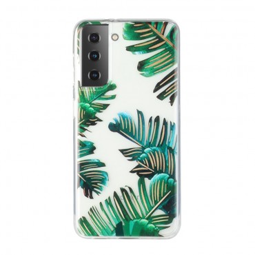 TPU gel ovitek "Banana Leaves" za Samsung Galaxy S21 Plus