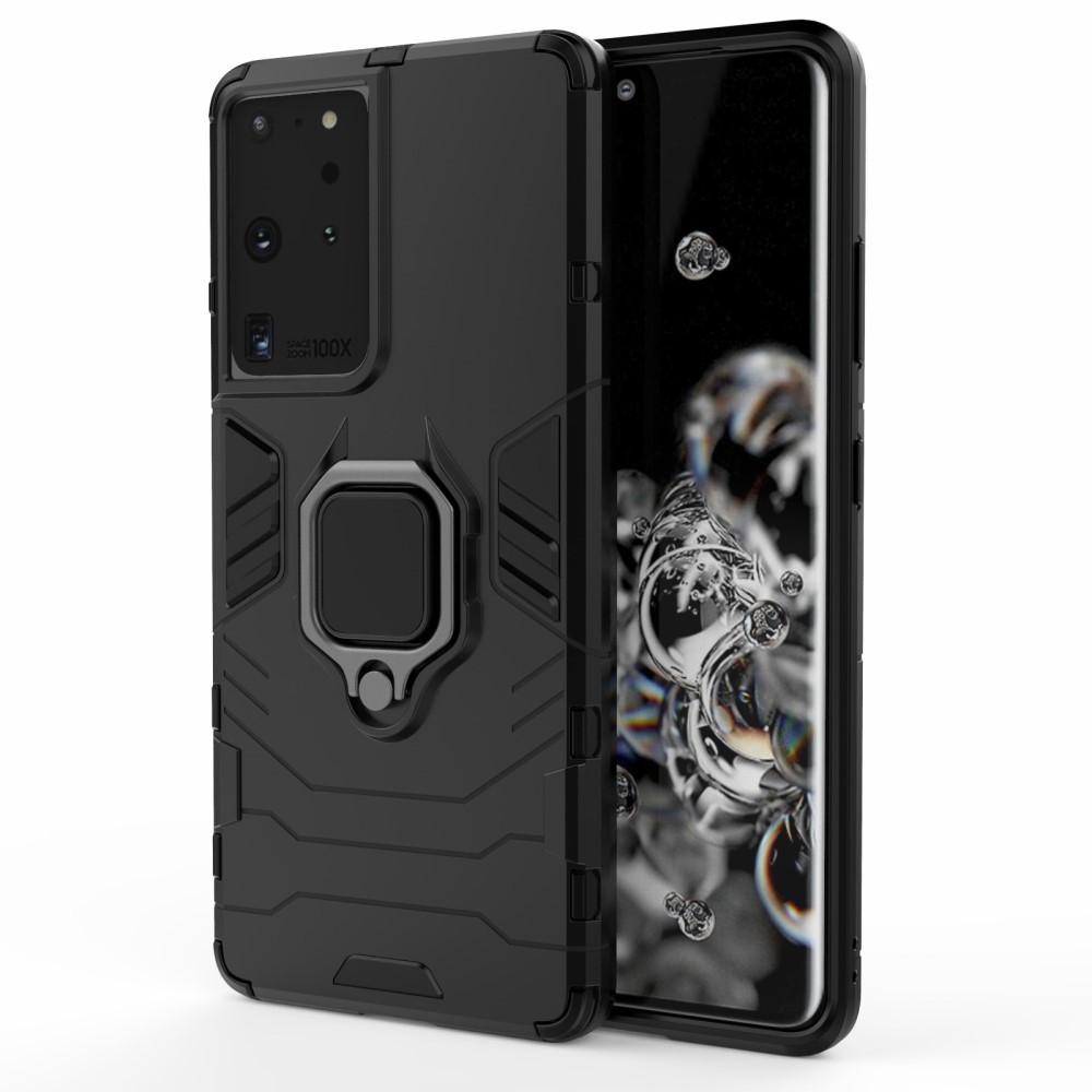 Robusten ovitek "Impact X Ring" za Samsung Galaxy S21 Ultra - črn