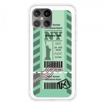 TPU gel ovitek "Plane Ticket" za iPhone 12 Pro Max - New York TPU gel ovitek "Plane Ticket" za iPhone 12 Pro Max - New York