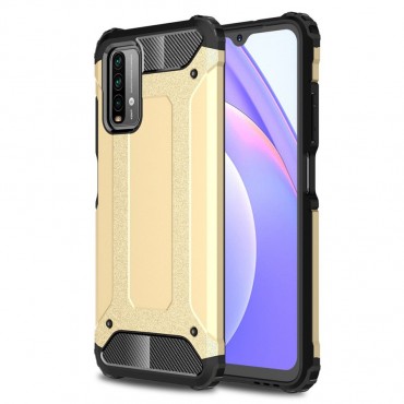 Robusten ovitek "Rock" za Xiaomi Poco M3 - zlate barve