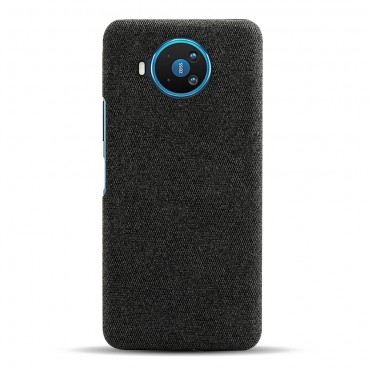 Hibriden ovitek "Cloth Hardcase" za Nokia 8.3 - črn