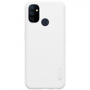 Premium ovitek Nillkin "Super Frosted Shield" za OnePlus Nord N100 - bel