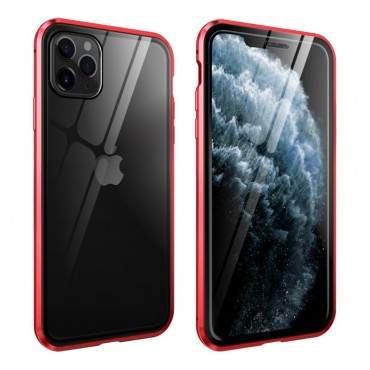 Magnetni Full-body ovitek "Stronghold" za iPhone 11 Pro Max - rdeč