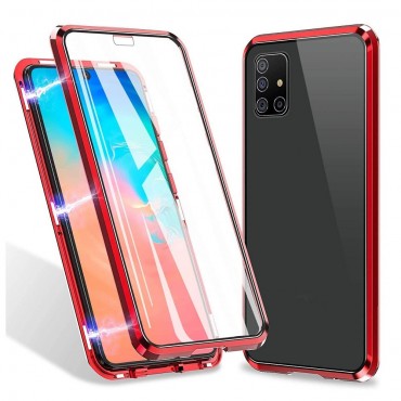 Magnetni Full-body ovitek "Stronghold" za Samsung Galaxy A71 - rdeč