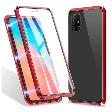 Magnetni Full-body ovitek "Stronghold" za Samsung Galaxy A51 - rdeč