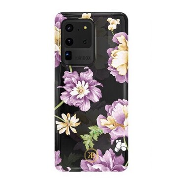 Premium ovitek svetleč v temi "Spring" za Samsung Galaxy S20 Ultra - purple flower