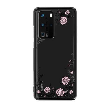 Premium ovitek "Flora" s Swarovski kristali za Huawei P40 Pro - črn