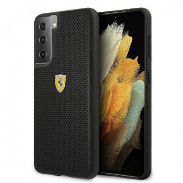 Originalni ovitek Ferrari "On Track" za Samsung Galaxy S21 Plus - črn