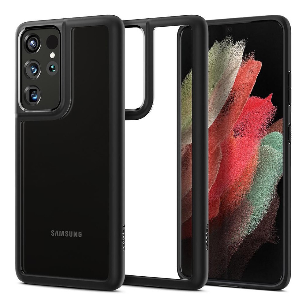 Ovitek Spigen "Ultra Hybrid" za Samsung Galaxy S21 Ultra - black