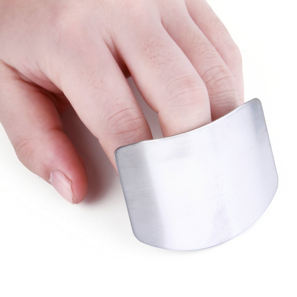 Zaščita za prste "Finger Shield" iz nerjavečega jekla za varno rezanje z nožem