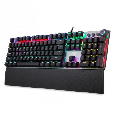 Gaming mehanska tipkovnica "Gaming Beast" z RGB osvetlitvijo in podlago za zapestje