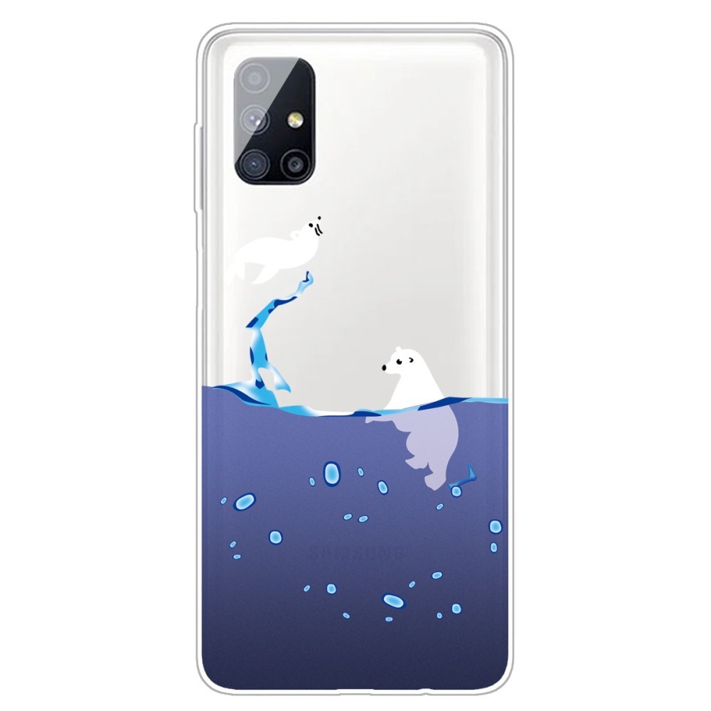 TPU gel ovitek "Polar Bears" za Samsung Galaxy M51
