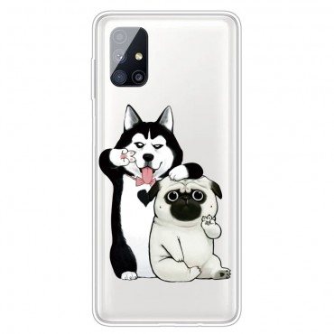 TPU gel ovitek "Dog Bros" za Samsung Galaxy M51