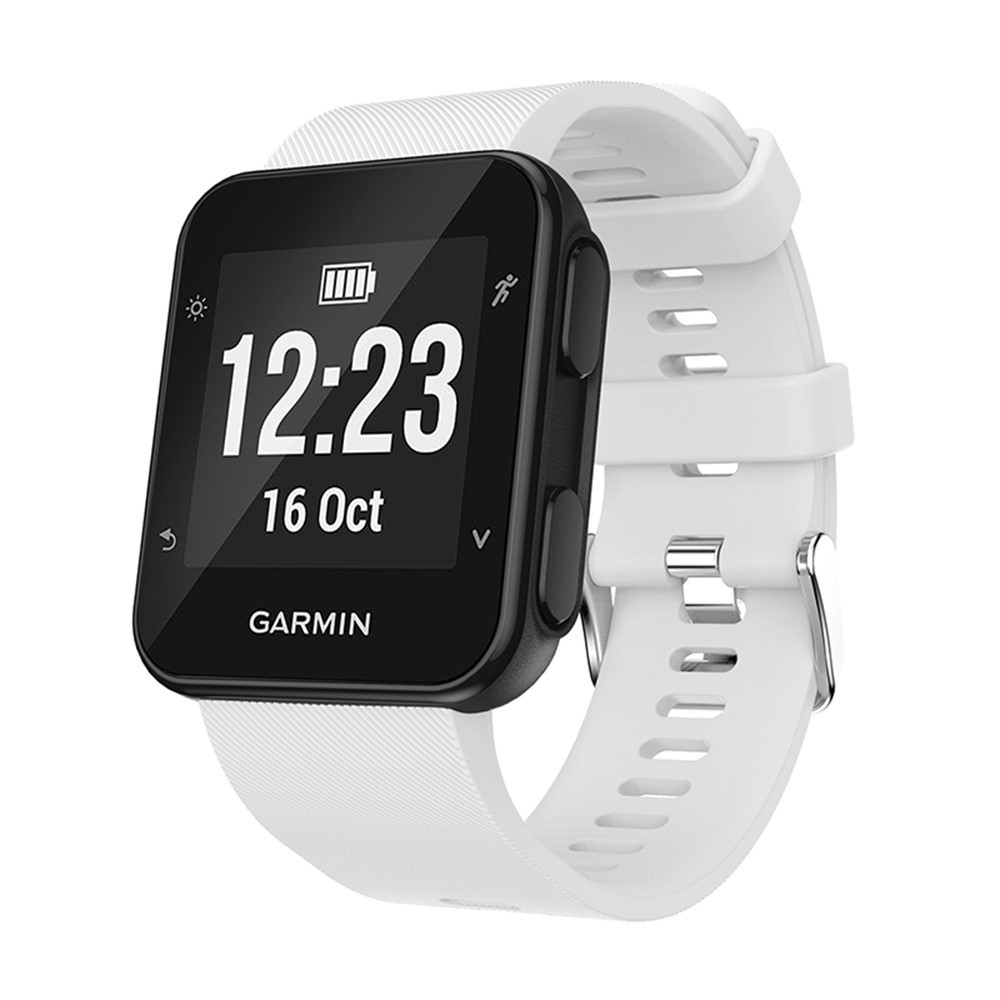 Silikonski pas za uro Garmin Forerunner 35 "Classic" - bel