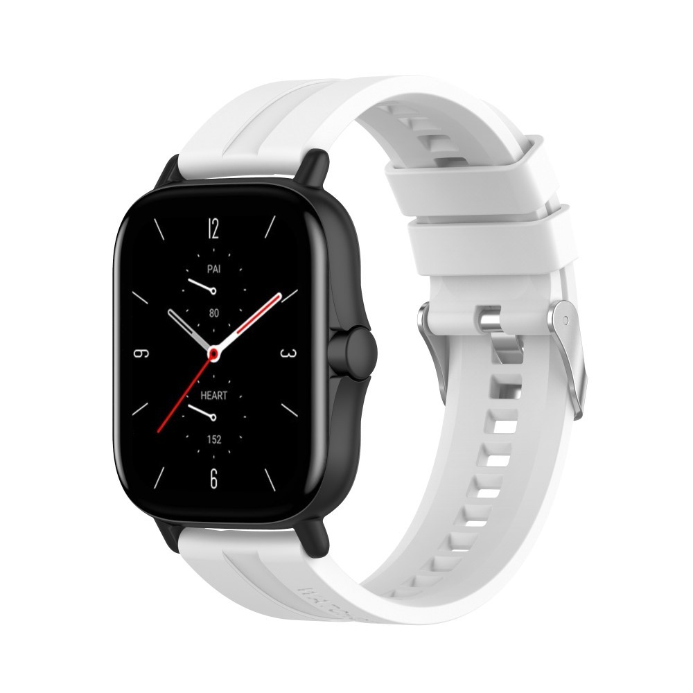 Silikonski pas za uro Huami Amazfit Bip / Bip Lite / Bip U / GTS / GTS 2 / GTS 2e / GTS 2 Mini "Classic" - bel