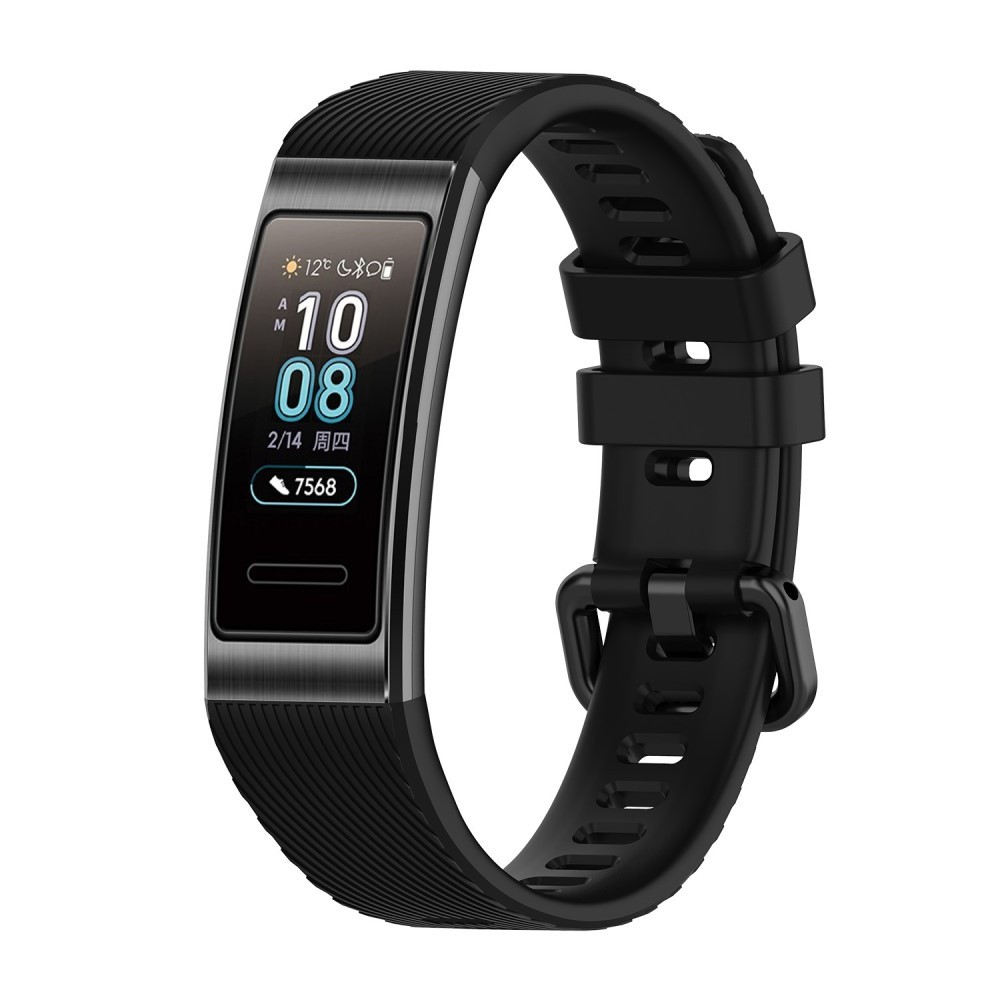 Silikonski pas za uro Huawei Band 4 Pro "The Grip" - črn