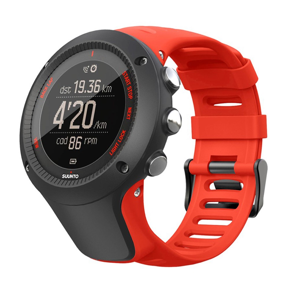 Silikonski pas za uro Suunto 3 / Ambit3 Peak "AirFlow" s priborom za menjavo - rdeč