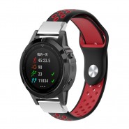 Silikonski pas za uro Garmin Approach S60 "Dots" s priborom za menjavo - rdeč