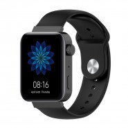 Silikonski pas za uro Huawei Talkband B5 "Silver Dot" - črn
